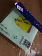 img 1 attached to 3X3 Self-Stick Sticky Notes, 36 Pads, 100 Sheets/Pad Assorted Colors, Easy To Post For Study & Daily Life review by Mike Krzywicki