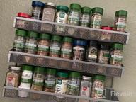 img 1 attached to Efficient Cabinet And Wall-Mounted Spice Rack Organizer For An Organized And Accessible Kitchen! review by Joe Bottomkent