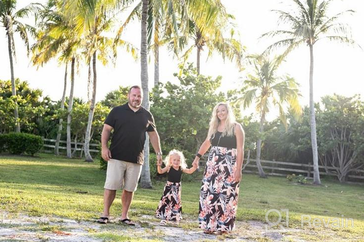 img 1 attached to Stylish Casual Floral Maxi Dress: Mommy 🌸 and Me Matching Outfits for a Fashionable Summer review by Ebony Smith