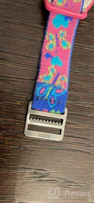 img 1 attached to SEO-Optimized: Timex Girls Elastic 🕒 Fabric Strap Analog Time Machines Watch review by Justin Ellingson