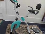 img 1 attached to 🚴 Murtisol Folding Exercise Bike: Compact & Foldable, Magnetic Resistance Control, Twister Plate, Arm Resistance Bands, Extra Large & Adjustable Seat, Heart Monitor - Perfect Home Exercise Bike in Three Colors review by Aaron Lewis