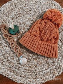 img 7 attached to Winter Twist Infant Baby Hat With Pompom - Warm Knit Beanie For Boys And Girls