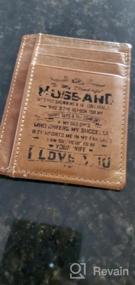 img 6 attached to Custom Engraved Wallet - Perfect Gift for Father & Daughter
