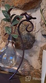 img 8 attached to Настольная стеклянная гидропонная ваза Marbrasse с держателем, креативная подставка для террариума для собак для украшения дома, контейнер Scindapsus (милая собака)