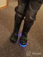 img 1 attached to Stay Stylish and Dry with 🌈 Horalah Toddler Kids Light Up Waterproof Rain Boots! review by Dany Meadows