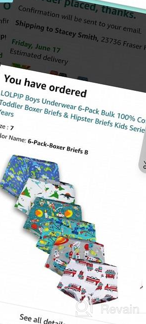 img 1 attached to 🩲 Children's 6-Pack Bulk Boxer Briefs & Hipster Briefs, 100% Cotton, Series for Boys Ages 2-8 Years review by Josh Boii