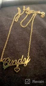 img 3 attached to 💎 Exquisite Infinite Memories Personalized Name Necklace: Gold Customized Pendant of Timeless Elegance