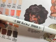 img 1 attached to Professional ADAXI 30-Color Grayscale Art Marker Set - Dual Tip, Alcohol-Based Ink Pens For Anime, Portrait Illustration & Coloring. review by Scott Reeves