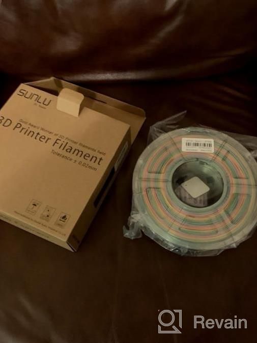 img 1 attached to SUNLU 3D Printer Filament, Neatly Wound PLA Meta Filament 1.75Mm, Toughness, Highly Fluid, Fast Printing For 3D Printer, Dimensional Accuracy +/- 0.02 Mm (2.2Lbs), 330 Meters, 1 KG Spool, Black review by Josh Culotta