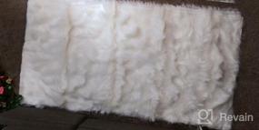 img 6 attached to Grey Faux Fur Rug For Bedroom - 4X4 Ft Round Area Rug Fluffy Shaggy Home Decor