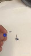 img 1 attached to 💎 Sapphire Stud Earrings for Women and Teens in Round-Cut Sterling Silver review by Cheryl Wilson