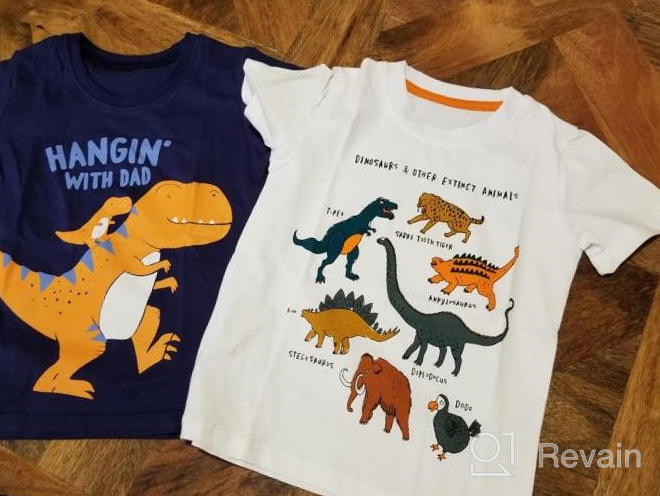 img 1 attached to 👕 Cute and Stylish VASCHY T Shirts for Little Pattern Toddlers - Boys' Clothing Essentials review by Bryan Brant