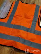 img 1 attached to High Visibility Safety Vest For Men - 12 Color Reflective, XS-8XL Sizes - AYKRM. review by Junior Rojas