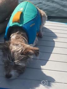 img 7 attached to Большой красный спасательный жилет собаки пальто поплавка Sumac RUFFWEAR с ручкой для безопасности плавания
