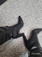 img 1 attached to Stay Trendy And Chic This Winter With Syktkmx Women'S High Heel Slouch Boots! review by Melissa Davis