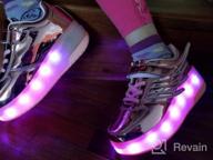 img 1 attached to AIkuass Roller Blinking Sneaker Wheels review by Jim Worthington