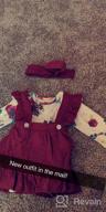 img 1 attached to Adorable Long Sleeve Ruffle Romper Top & Infant Skirt Set For Your Little Girl review by Timothy Kiley