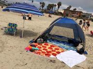 img 1 attached to Stay Cool At The Beach With Gorich 3-4 Person Pop Up Beach Tent - UPF 50+ Sun Protection, Cabana Style Shelter, And Simple Setup review by Kevin Ilango