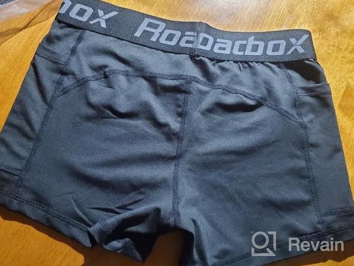 img 1 attached to Women'S Roadbox Compression Volleyball Shorts With Pockets - Cool Dry For Running, Workout, Yoga, Cycling, Swimming And Dance review by Mayra Rodriguez