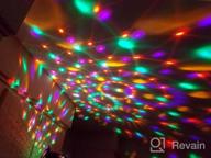 img 1 attached to Remote Controlled Lukasa Sound-Activated Disco Party Lights With 7 RGB Modes For Atmosphere, Strobe Light Effects, Ideal For Home Dance Room, DJ, Bar, Karaoke Nightclub, Xmas, Wedding, And Pub Shows review by Lance Foster