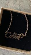 img 1 attached to Q&Locket Sterling Silver Personalized Script Initial Nameplate Necklace – Custom Name Necklaces for Girls and Women – Unique Gifts review by Emily Allen