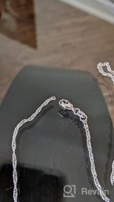 img 5 attached to Sterling Silver Italian 2MM, 3MM Rope Chain Necklace For Women & Men - 18", 20", 22", 24" And 26" Lengths
