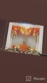 img 5 attached to Get Into The Spooky Spirit With Simhomsen'S Embroidered Halloween Kitchen Valance Curtain - Witch Design - W 57 × L 14 Inches