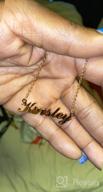img 1 attached to Hidepoo Personalized Stainless Steel Custom Name Necklace - Dainty Letter Pendant Necklace, Customized Name Chain, Personalized Jewelry Gift for Women and Girls review by Barbara Gonzalez