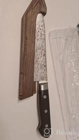 img 6 attached to Деревянный магнитный чехол для ножа для японского кухонного ножа 8 дюймов