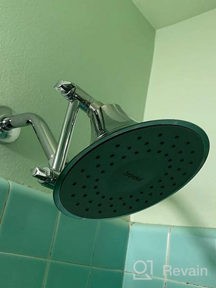 img 1 attached to Upgrade Your Shower Experience With An Adjustable Brass Shower Arm Extender, Height Adjustable For High Rise Or Lower Rainfall Showerheads In Matte Black Finish review by Mark Bishop