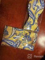 img 1 attached to Paisley Perfection: HISDERN Men'S Bow Tie & Pocket Square Set For Formal Occasions review by Karl Swift