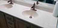 img 1 attached to Bathroom Faucet Chrome Bathroom Sink Faucets & Parts With Pop Up Drain Stopper With Overflow Waterfall Single Handle Single Hole Vanity Commercial Trough Supply Lines Hose Lead-Free By Bathfinesse review by Brandon Perkins