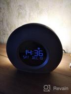 img 2 attached to JBL Horizon Bluetooth Alarm Clock Radio with Multiple Alarms, Soothing Ambient LED Light, Automatic LCD Display, and Dual USB Charging (White, AM/FM Radio) review by Ai Esumi ᠌