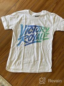 img 3 attached to 👕 Solid Crew Tee with Fortnite Victory Royale Logo for Boys