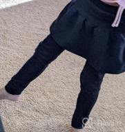 img 1 attached to BOOPH Little Girls Leggings Pants With Tutu Skirts Kids Culottes Footless Tights review by Greg Mack