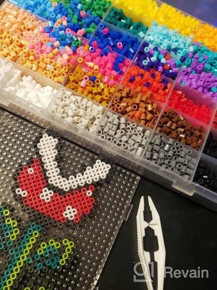 img 1 attached to Meland Fuse Beads Kit - 24000Pcs Of 24 Color 5MM Iron Beads Set With Pegboards - Perfect Craft Gift For Kids On Birthdays & Christmas! review by Daniel Ortiz