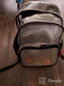 img 5 attached to Stay Secure And Fashionable With Clear Stadium Approved Backpack For Laptop By Mygreen