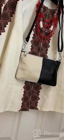 img 4 attached to Lecxci Leather Crossbody Purses Clutch Phone Wallets With Card Slots For Women
