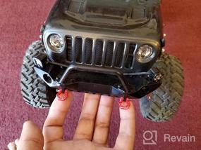 img 5 attached to INJORA RC Front Bumper Metal With LED Lights For 1/10 Crawler Axial SCX10 90046 SCX10 III AXI03007 TRX-4