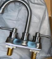 img 1 attached to Brushed Nickel 2-Handle Bathroom Sink Faucet, 4 Inch Centerset For RV, 3-Hole Installation - TEEKIA Brushed Nickel Bathroom Faucet review by Jonathan Bennett