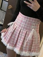 img 1 attached to 👗 Stand out with the Paloli Pink High Waisted Pleated Plaid Skirt - Perfect for Girls! review by Mary Maybank