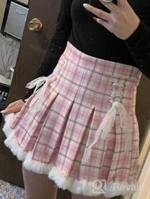 img 3 attached to 👗 Stand out with the Paloli Pink High Waisted Pleated Plaid Skirt - Perfect for Girls!