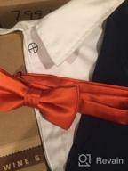 img 1 attached to Stylish and Dapper: TieMart Boys' Premium Bow Tie—Add Elegance to Any Outfit review by Derrick Bellando