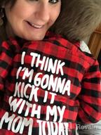 img 1 attached to Adorable Kids Baby Letters Print Long Sleeve Button Down Red Plaid Flannel Shirt - Perfect for Little Boys and Girls! review by Dube Jansen