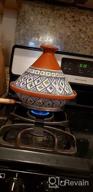 img 1 attached to Kamsah Hand Made And Hand Painted Tagine Pot Moroccan Ceramic Pots For Cooking And Stew Casserole Slow Cooker (Medium, Supreme Bohemian Blue) review by Lisa Montgomery