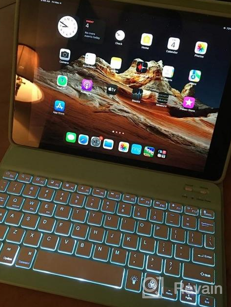 img 1 attached to Upgrade Your IPad Experience With A Stylish And Versatile Keyboard Case - Hamile IPad Keyboard Case 10.2" With Pencil Holder And Backlit Keyboard In 7 Colors review by Kenneth Broszko