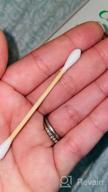 img 1 attached to 375 Count Bamboo Stick Double Round Cotton Swabs By YANGRUI - BPA Free, Eco-Friendly, Naturally Pure Ear Swabs (1 Pack) review by Charles Lewis