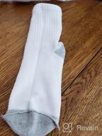 img 1 attached to 🧦 Jamegio Kids' Crew Socks 6/12-Pack - Cotton Athletic Socks for Boys and Girls review by Calvin Booker