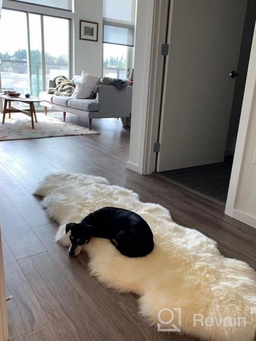 img 1 attached to Luxury New Zealand Sheepskin Rug: Soft Fur For Bedroom, Living Room & Motorcycle Seat Cover review by Jasmine Jimenez