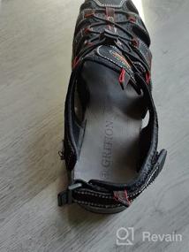 img 8 attached to Grition мужские сандали: универсальная обувь для походов и активных видов спорта, размер 40